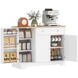 HOMCOM Aparador de Cocina Armario de Cocina Alacena con Est…
