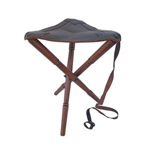 Outletdelocio Taburete Plegable de Cuero. Hecho a Mano. Pat…
