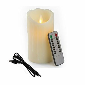 Bello Luna 5.9in - Vela LED nocturna inalámbrica recargable…