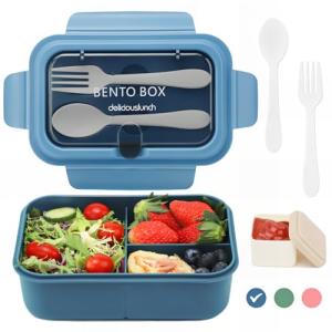 Bugucat Lunch Box Infantil Adulto 1200ML, Fiambrera lunchbo…
