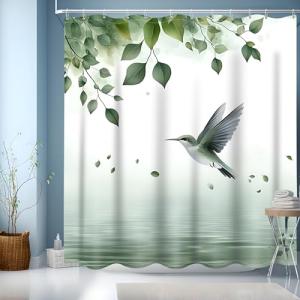 Cortina Ducha 180x200 cm, Cortinas de Baño Poliester Lavabl…