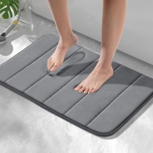 HITSLAM Alfombra de Baño Antideslizante de Espuma Viscoelás…