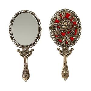 SEHAMANO - Espejo de Mano Vintage con Rosa en Relieve en la…
