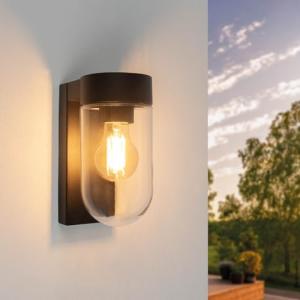 Ledvion - Lámpara de Pared LED, Casquillo E27, IP44 Resiste…