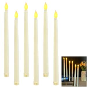 EuAcesry Velas LED de Árbol de Navidad, 6 Pcs Velas Flotant…