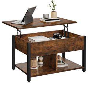 YITAHOME Mesa de Centro con Tapa Elevable, 2 Niveles, Mesa…
