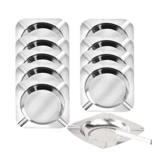 Paquete de 10 ceniceros de acero inoxidable, ceniceros para…
