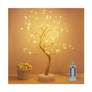 Arbol Luces LED, 108 LED Arbol Lampara Mesa, 8 Modos de Luz…