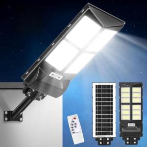 Lightasea Farol solar de calle de 600 W, 60000 lm, 6500 K,…