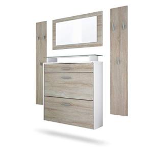 Vladon Mueble recibidor Malea, Mueble de Entrada Compuesto…