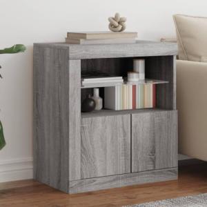 LLEZKBR Furniture Select-Sideboard con luces LED gris Sonom…
