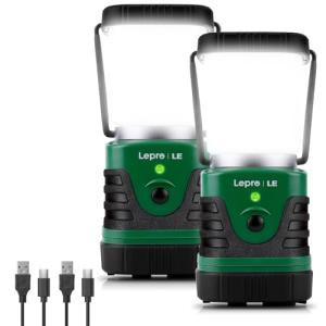 LE Linterna de Camping Recargable, Lámpara de Camping LED 1…