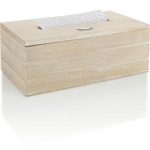 COM-FOUR® Caja de pañuelos cosméticos de Madera - Caja de p…