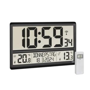 TFA Dostmann 60.4521.01 - Reloj de Pared Digital XL con Tem…