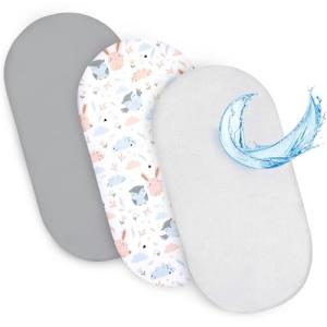 Sábanas Ajustables para Cochecito de bebé Juego de 3: 35x75…