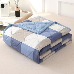 DOTBUY-SHOP Colcha Bouti Cubrecama Colcha de Ligero, Cheque…