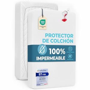Protector Colchon 90x190 Impermeable Antiacaros Premium Oek…