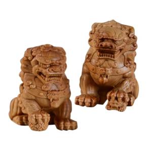 SOLUSTRE 1par Estatua De De Madera Guardianes para Decoraci…