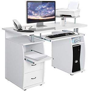 COSTWAY Mesa de Ordenador con Cajones Escritorio Computador…