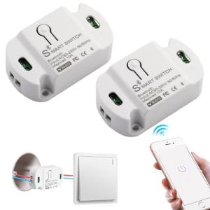 Vmxlso 2Pcs Interruptor Inteligente Wifi, Interruptor Wifi…