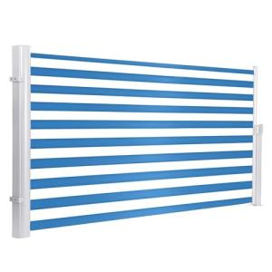 Toldo lateral retráctil para uso en exteriores, 180 g, poli…