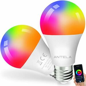 ANTELA Bombilla Inteligente Alexa Google Home Bombilla A60…