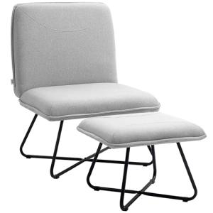 HOMCOM Sillón Relax Sillón de Salón con Reposapiés Butaca p…
