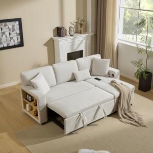 Sofá chaise longue de terciopelo en forma de L con función…