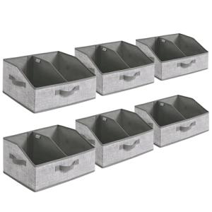 SONGMICS Caja de Almacenaje, Juego de 6, Plegable, Cajas de…