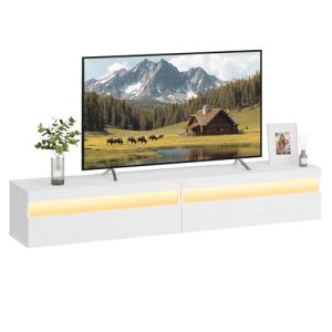 VASAGLE Soporte de TV Montado en la Pared, Mueble de TV Col…