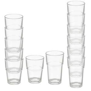 Set 12 vasos apilables 270ml 370ml colección VIVALTO