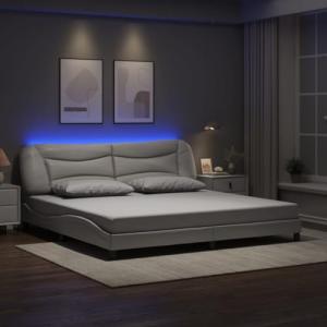 vidaXL Estructura de Cama con Luces LED, Somier de Matrimon…