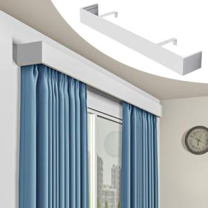 Rieles para Cortinas Cenefa de Cortina Blanca con Soporte d…