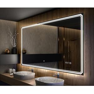 A ARTFORMA Espejo de Baño con Iluminación LED - 80x100 - Lu…