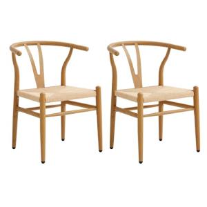 BenyLed - Juego de 2 sillas de Comedor, sillas de ratán,sil…