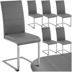 TecTake® Conjunto de Sillas de Comedor, Diseño Moderno, Asi…
