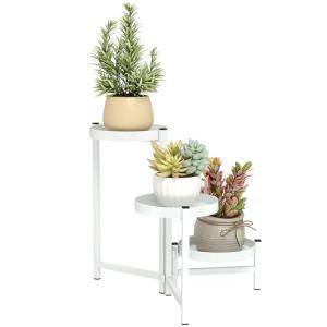 Outsunny Estantería para Plantas Plegable de 3 Niveles Sopo…