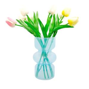Florero geométrico de cristal, jarrones modernos, florero h…