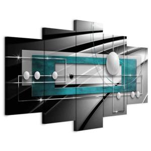 Cuadros B&D XXL - Cuadro en Lienzo Abstracto 5 piezas Impre…