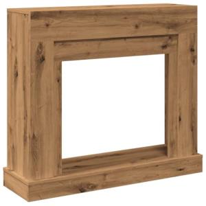 vidaXL Borde de chimenea madera ingeniería roble artisan 10…