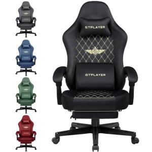 GTPLAYER Silla Gaming Sillón Gaming Tela Silla Gamer Ergonó…