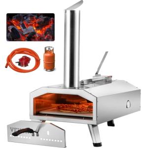 VEVOR Horno de Pizza Portátil Combustible Dual para Uso al…