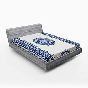 ABAKUHAUS Mandala Sábana Elastizada, Zigzag Oriental étnico…