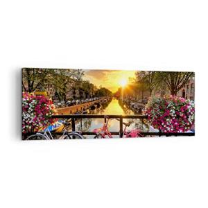Lienzos decorativos Bicicletas canal Amsterdam arquitectura…