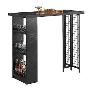 SoBuy FWT100-SCH Mesa Alta de Bar Mesa Alta de Comedor con…