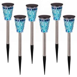 LOLAhome Set de 6 lámparas solares con iluminación LED Mosa…