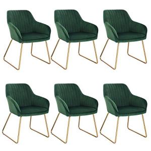 WOLTU Sillas de Comedor Pack 6, Sillas de Cocina Tapizadas…
