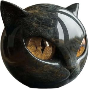 Haokelai Figura de piedra de gato negro