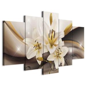 Cuadros B&D XXL - Cuadro en Lienzo Flores Lirios 100x50 cm…