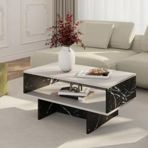 [en.casa] Mesa de Centro Mesa Auxiliar Rectangular Mesa Baj…